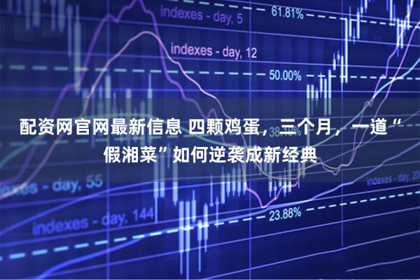 配资网官网最新信息 四颗鸡蛋，三个月，一道“假湘菜”如何逆袭成新经典